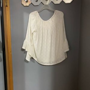 White off the shoulder top